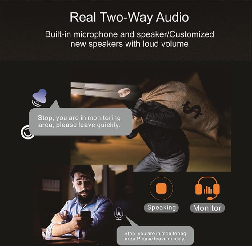 PTZ  360 Degrees 5MP 4G SIM Card Solar WIFI Security Motion Surveillance Camera - Image 9