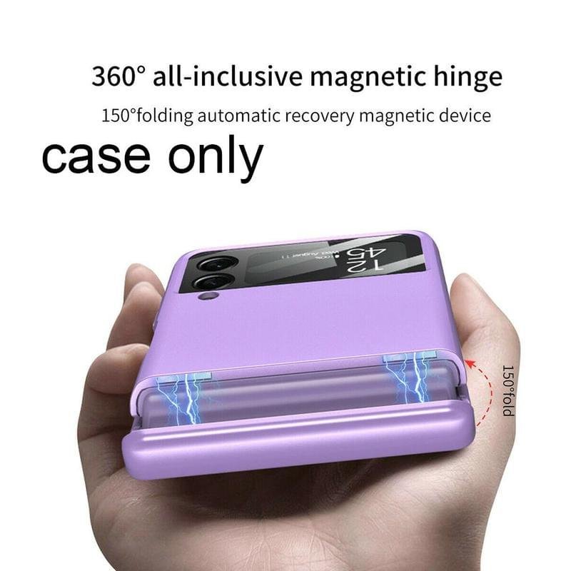 Luxury Premium Shockproof Magnetic Hard Phone Case Cover For Samsung Z Flip 3 5G/ Z Flip 3 5G - Image 7