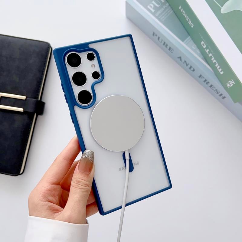 Luxury Premium Transparent Magsafe Wireless Charge Case Cover For Samsung Galaxy S23 Series - Image 18