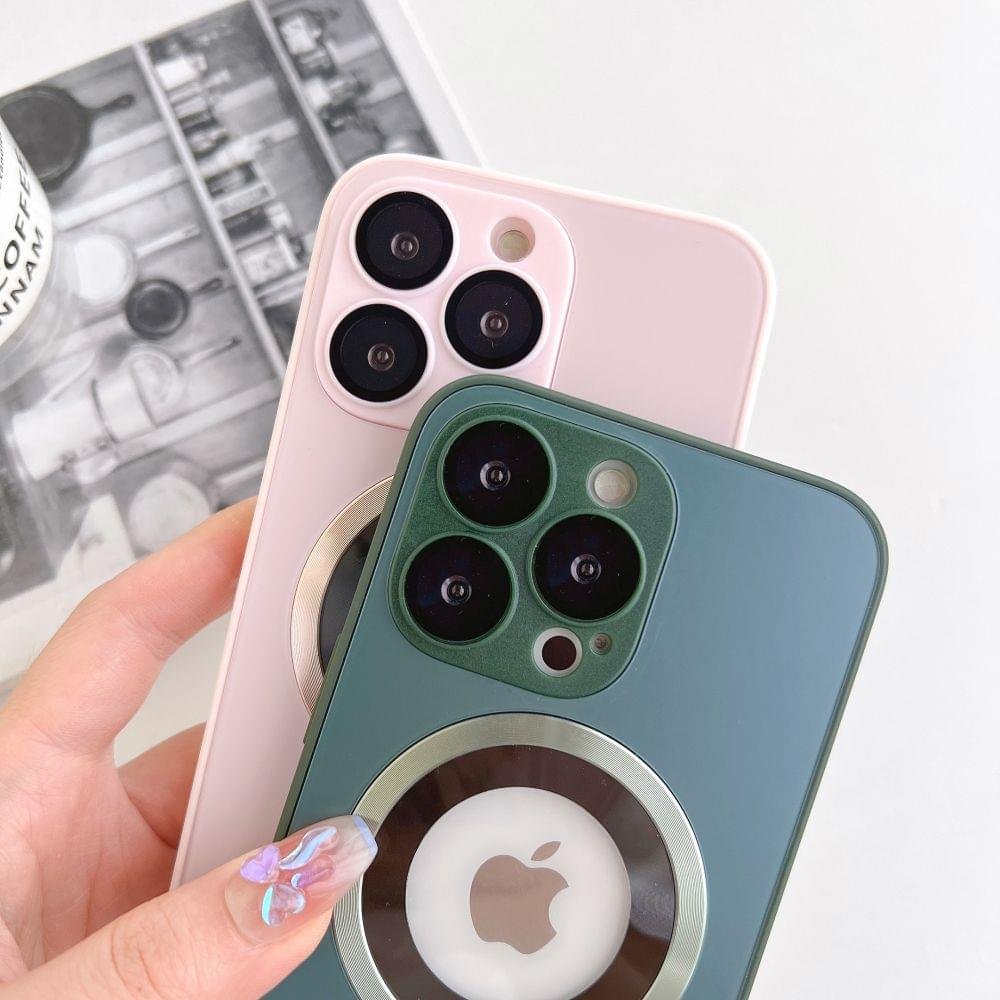 Luxury Fashion Frosted AG Silicon Frame Anti-drop With Lens Case Cover For iPhone Series - Image 13