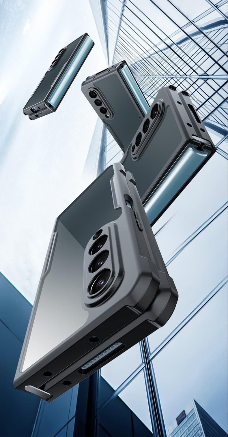 Xundd Shockproof Transparent Durable Foldable Case Cover For Samsung Galaxy Z Fold 3/ Z Fold 4 - Image 7