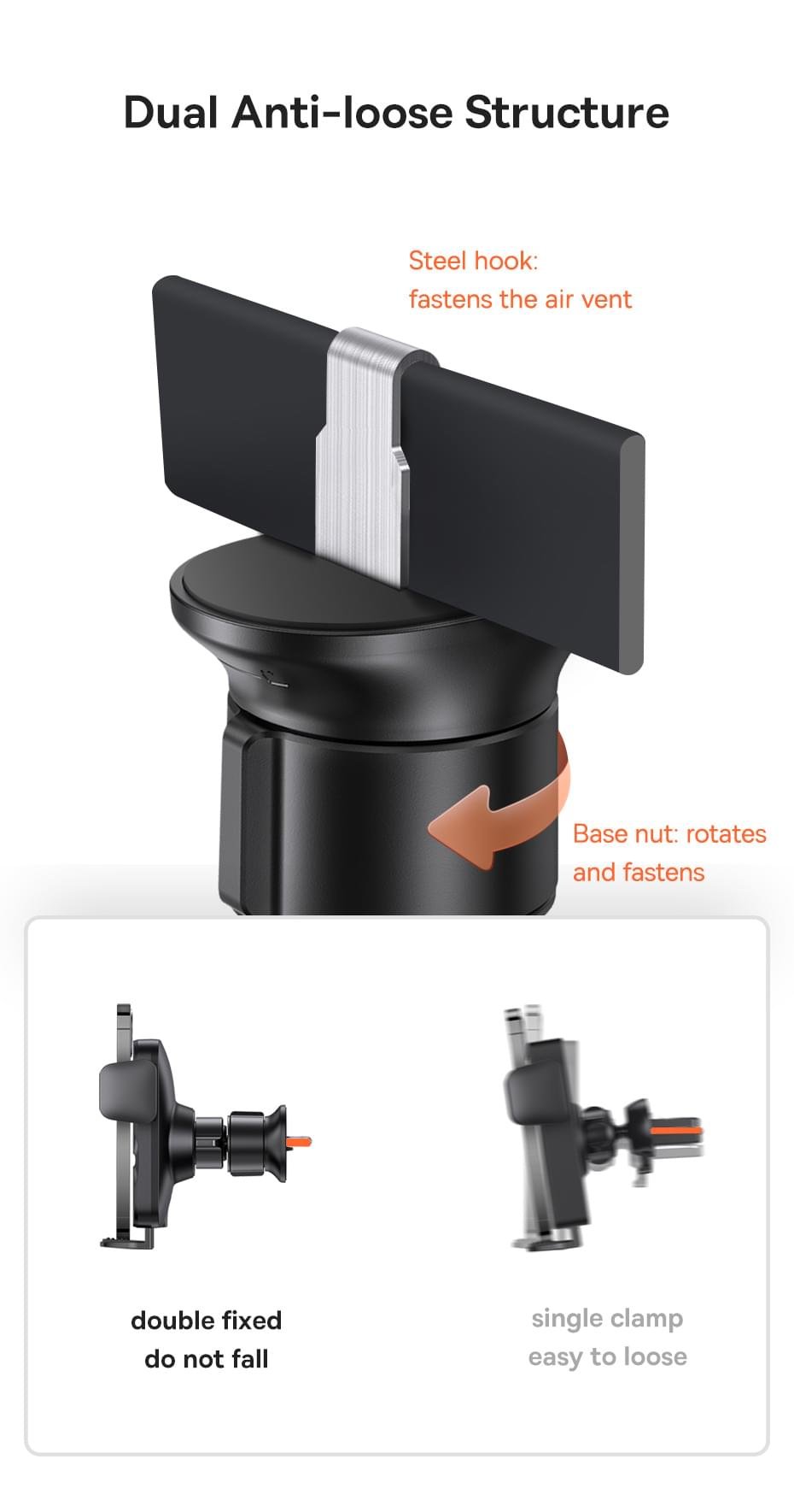 Baseus Car Mount Stand Wireless Charger 15W Car Phone Holder Auto Alignment Navigation Bracket - Image 9