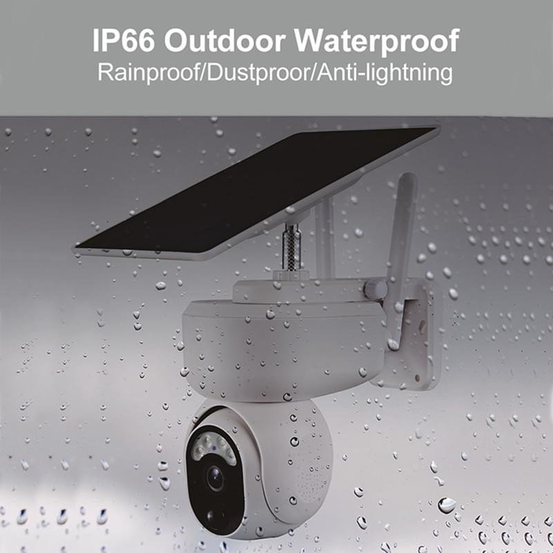 PTZ  360 Degrees 5MP 4G SIM Card Solar WIFI Security Motion Surveillance Camera - Image 8