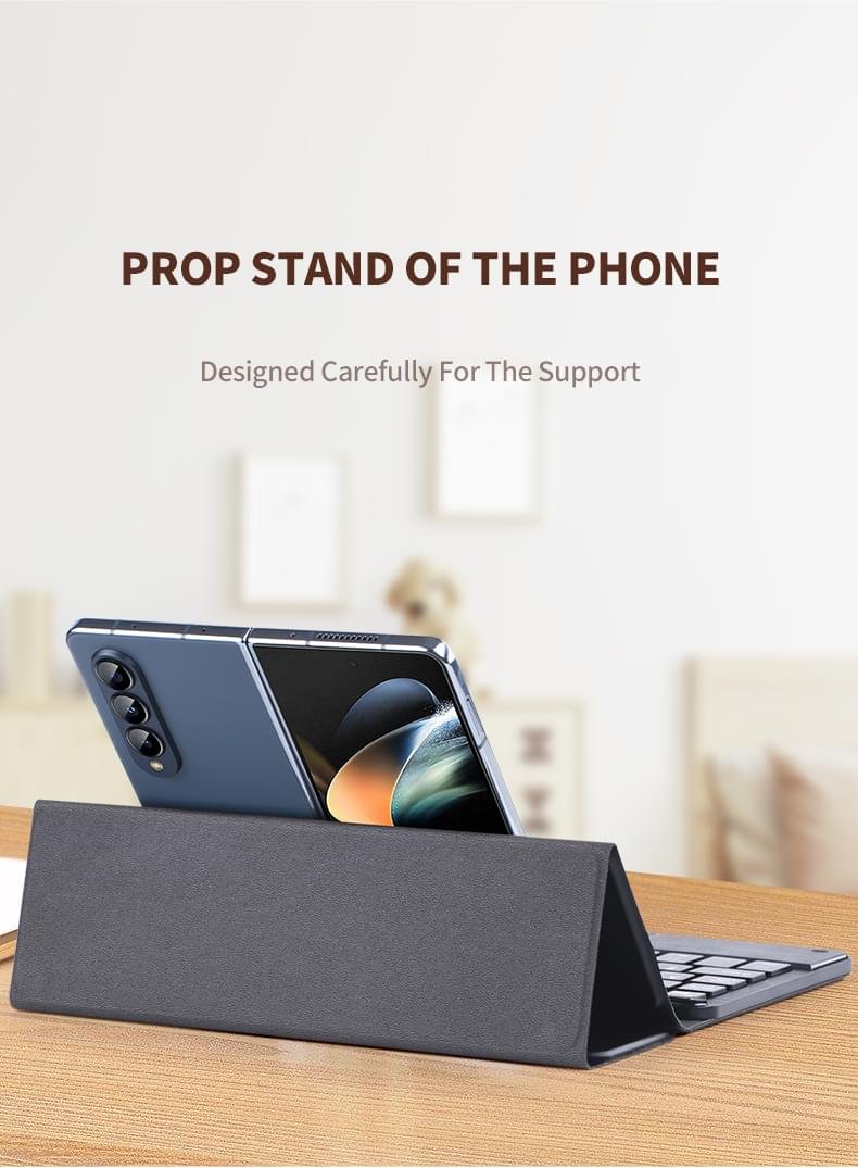 Luxury Premium Wireless Bluetooth keyboard Leather Case Cover For Samsung Galaxy Z Fold Phones - Image 20