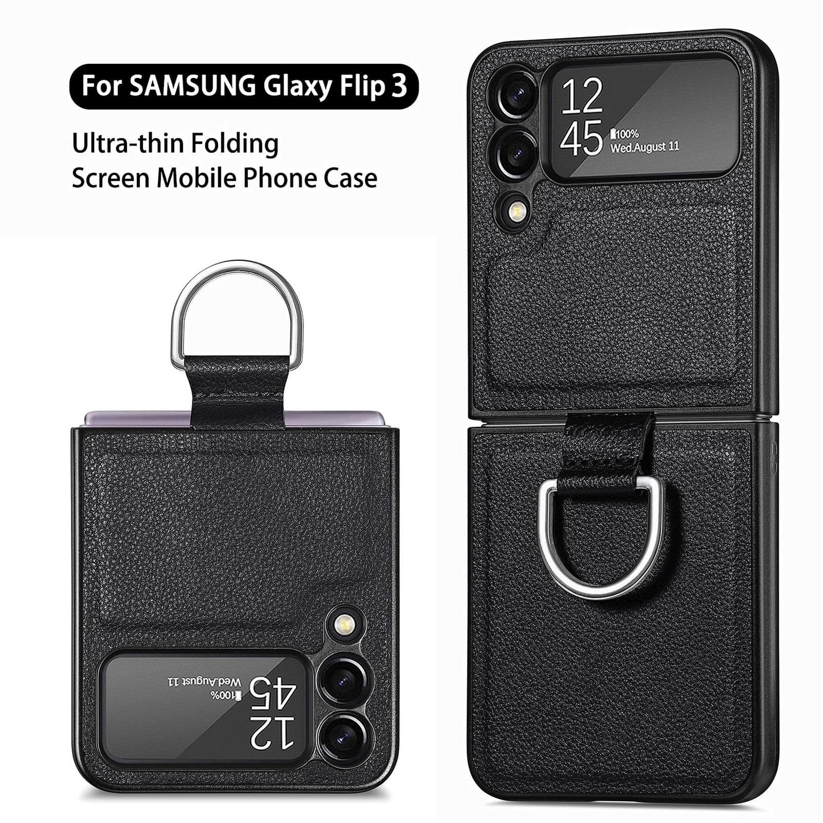 Luxury Premium Anti-Scratch Leather Phone Case Cover for Samsung Galaxy Z Flip 3 5G/ Z Flip 4 5G - Image 7