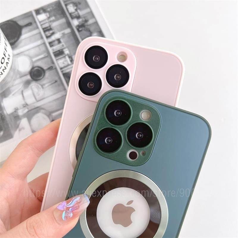 Luxury Fashion Frosted AG Silicon Frame Anti-drop With Lens Case Cover For iPhone Series - Image 21