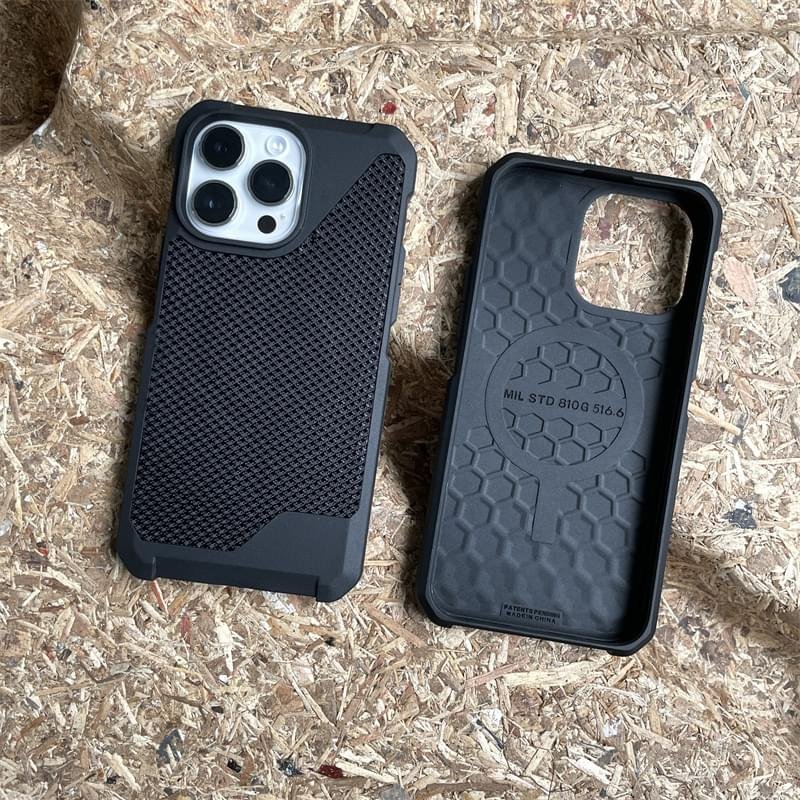 Magnetic Magsafe absorption Leather Phone Case Cover and 3D Glass Protector For iPhone 14 Pro Max - Image 12