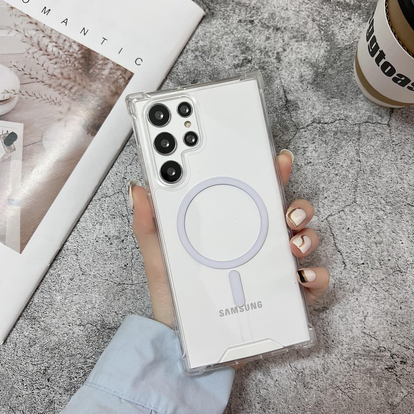 Luxury Magsafe Magnetic Wireless Charging Case For Samsung Galaxy S23 Ultra - Image 26