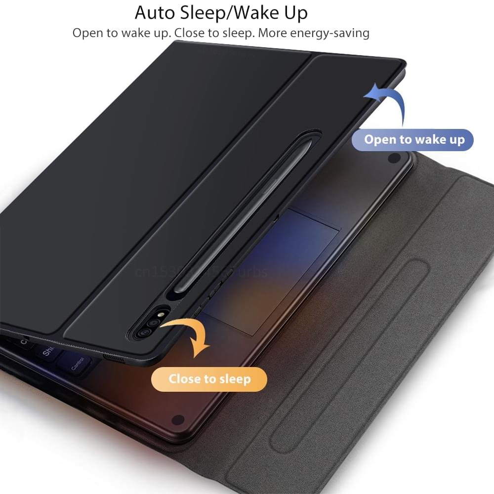 Luxury Premium Smart Wireless Protective High-quality Bluetooth  Keyboard Case Cover - Image 21