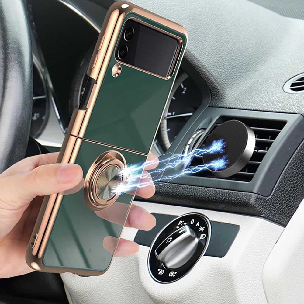 Luxury Premium Electroplated Finger Ring Case For Samsung Galaxy Z Flip Series - Image 28