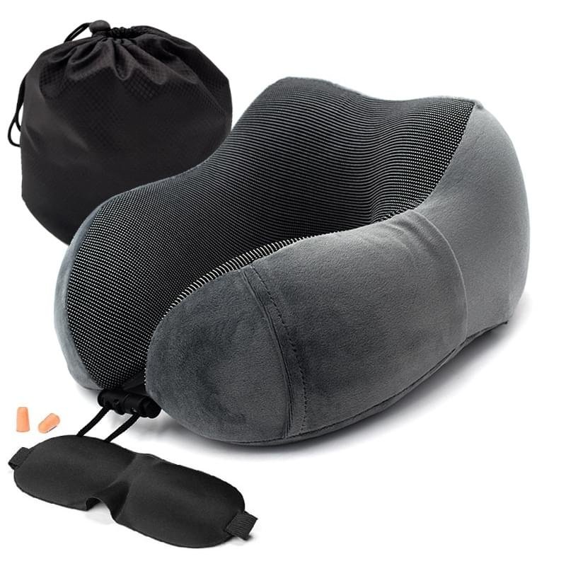 Memory Foam U-shaped Neck Soft Travel Pillow Massage - Image 4