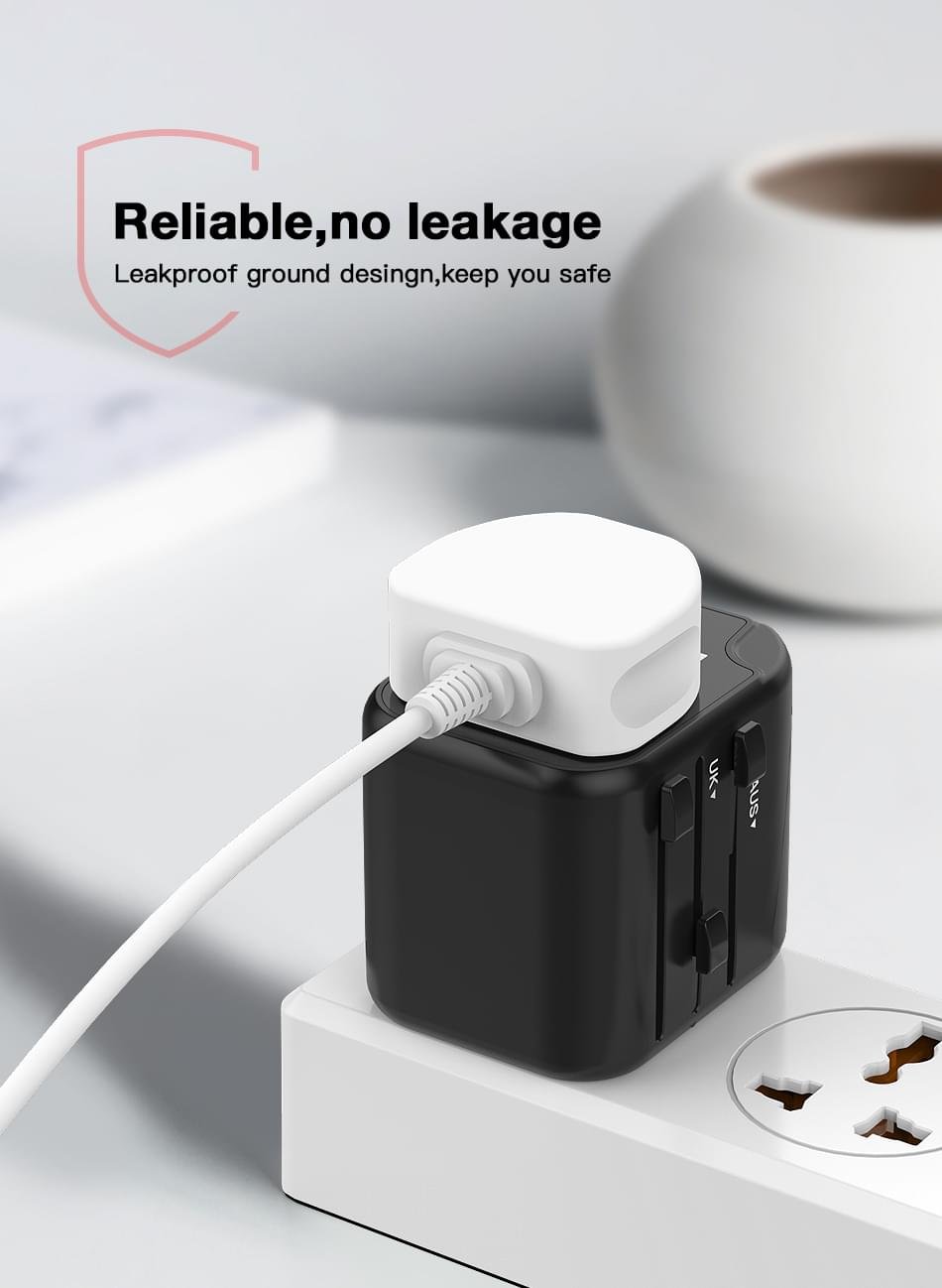 MOXOM 4 in1 with USB Charger Universal Adaptor Multi-Nation Travel Adapter - Image 21