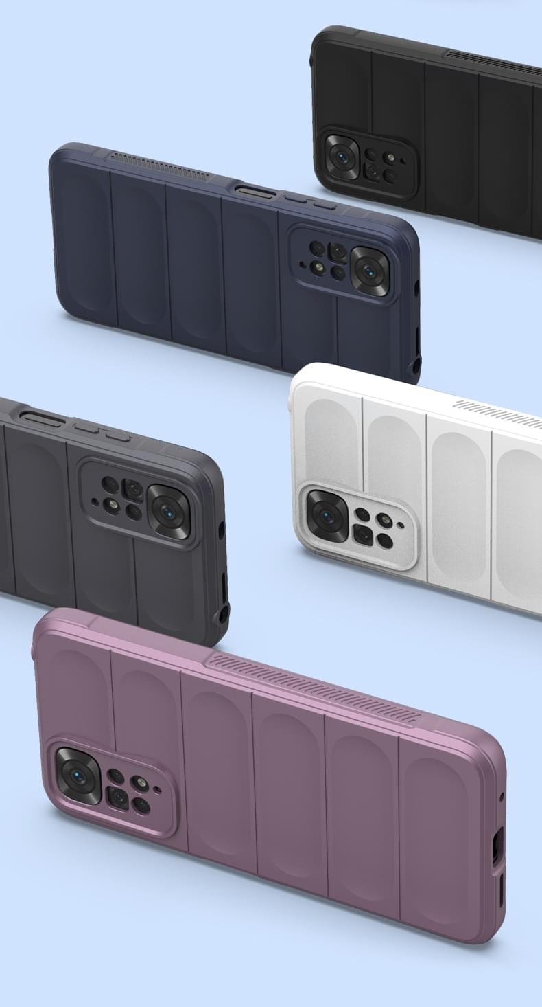 Luxury Liquid Silicone Coque Global Shockproof Case and 3D Glass Protector For Redmi Note 11/Note 11 Pro - Image 7