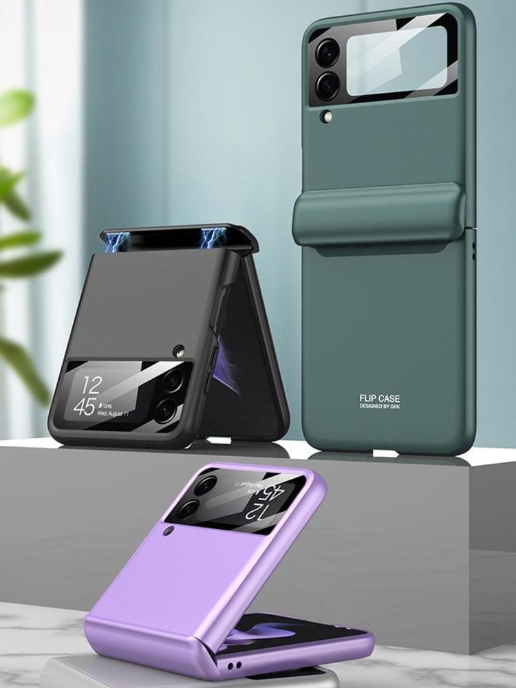 Luxury Premium Shockproof Magnetic Hard Phone Case Cover For Samsung Z Flip 3 5G/ Z Flip 3 5G - Image 5
