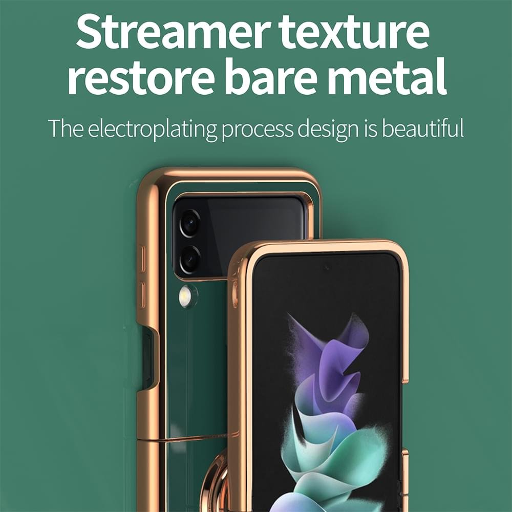 Luxury Premium Electroplated Finger Ring Case For Samsung Galaxy Z Flip Series - Image 30