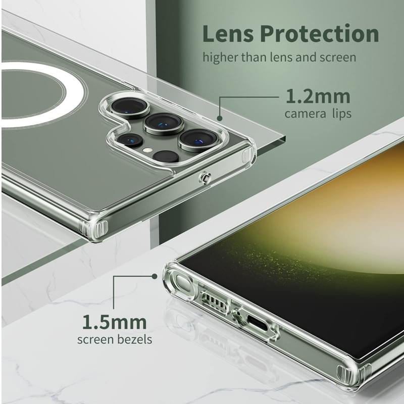 Luxury Magsafe Magnetic Wireless Charging Case For Samsung Galaxy S23 Ultra - Image 31