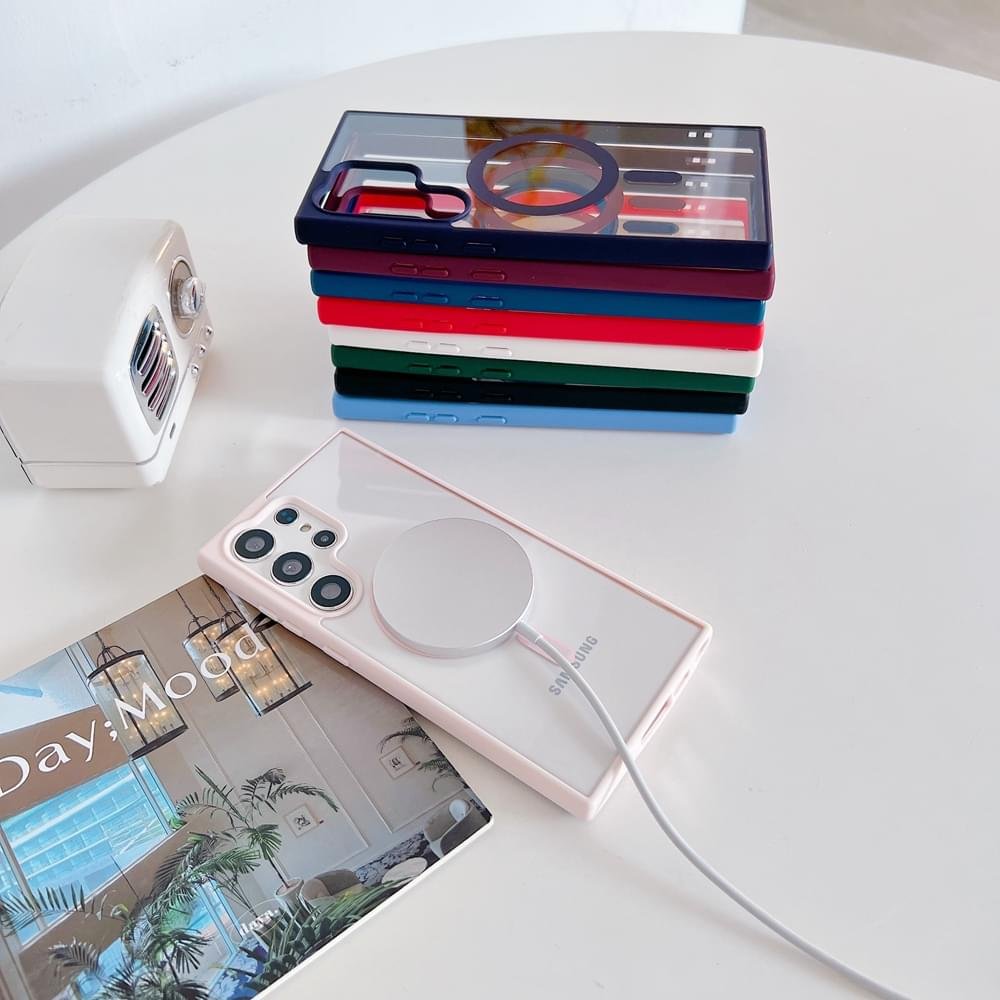 Luxury Premium Transparent Magsafe Wireless Charge Case Cover For Samsung Galaxy S23 Series - Image 4