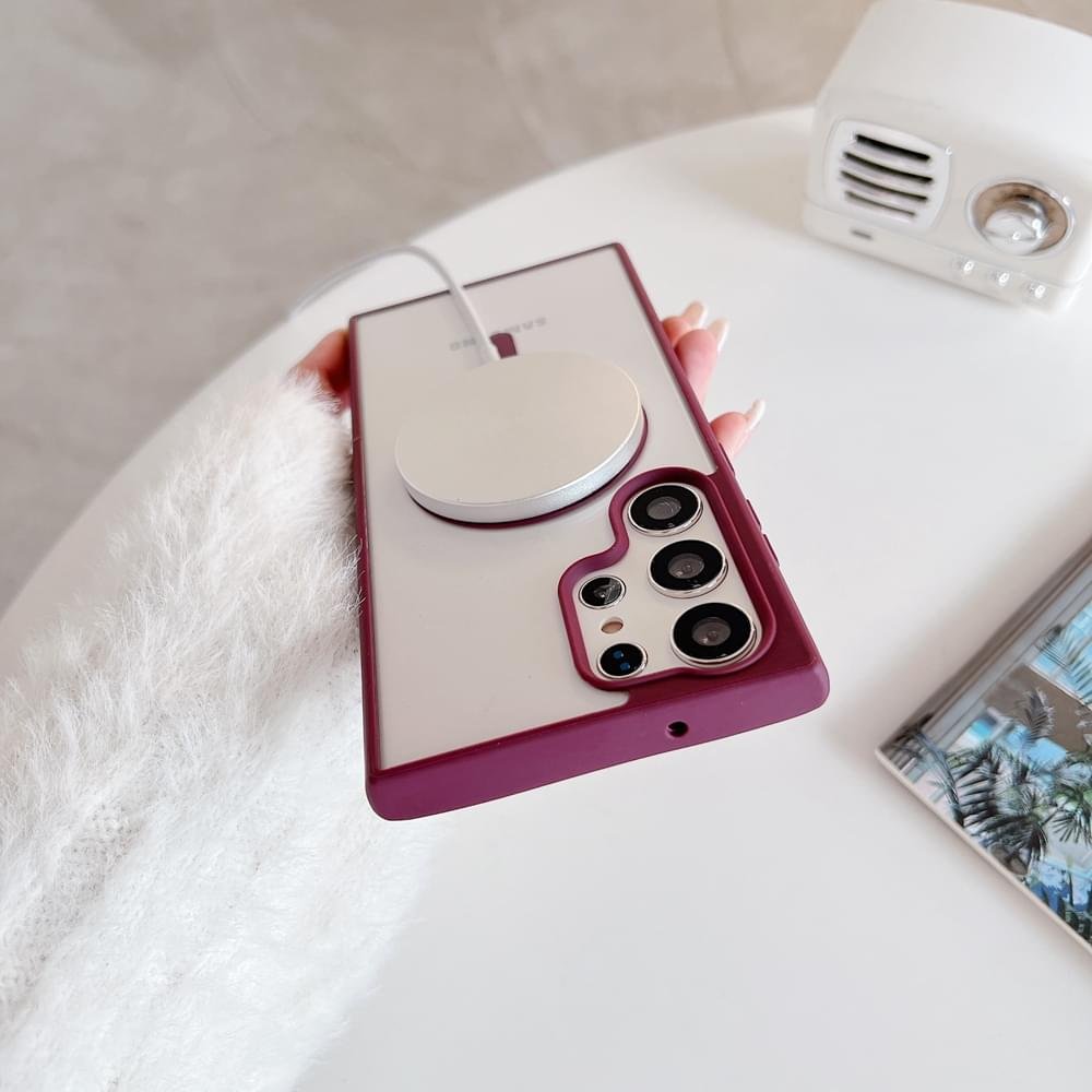 Luxury Premium Transparent Magsafe Wireless Charge Case Cover For Samsung Galaxy S23 Series - Image 5