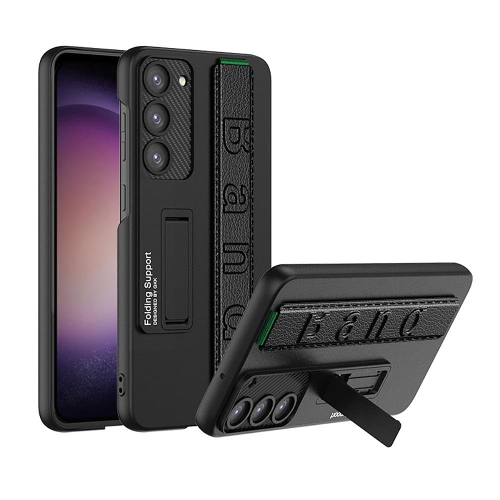 Luxury Holder Stretch Wristband Shockproof Protection Hard Back Cover For Samsung Galaxy S23 Series - Image 19