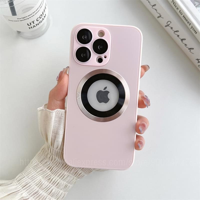Luxury Fashion Frosted AG Silicon Frame Anti-drop With Lens Case Cover For iPhone Series - Image 26
