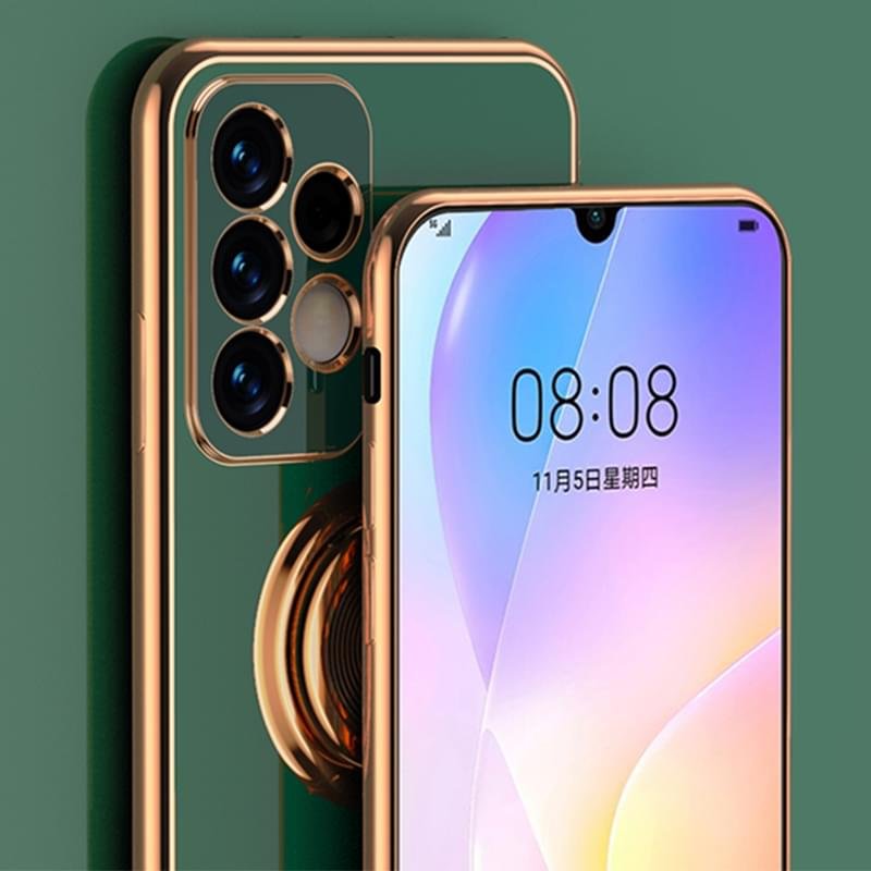 Luxury Premium Electroplated Gold Plated Case Cover and 3D Glass Protector For Samsung A13 - Image 8
