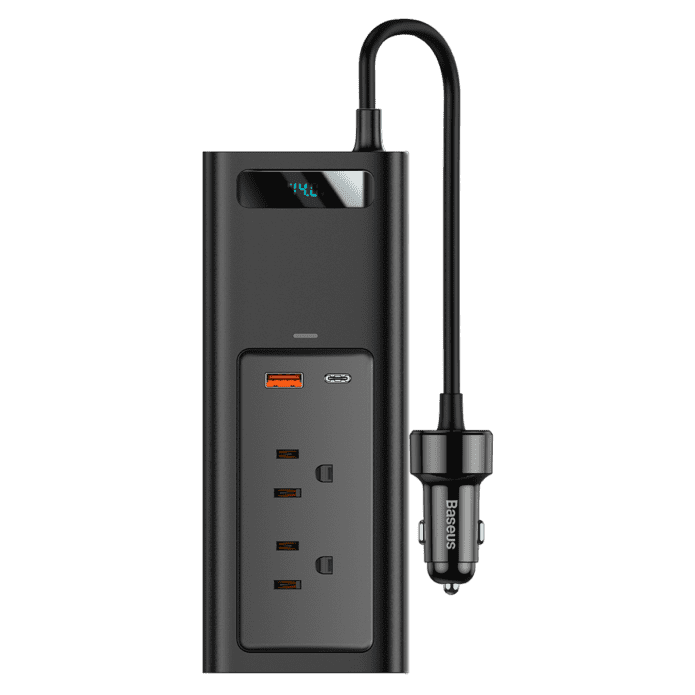 Baseus Power Inverter DC 12V to AC 220V 150W Dual Port Fast Charging Car Power Station - Image 2