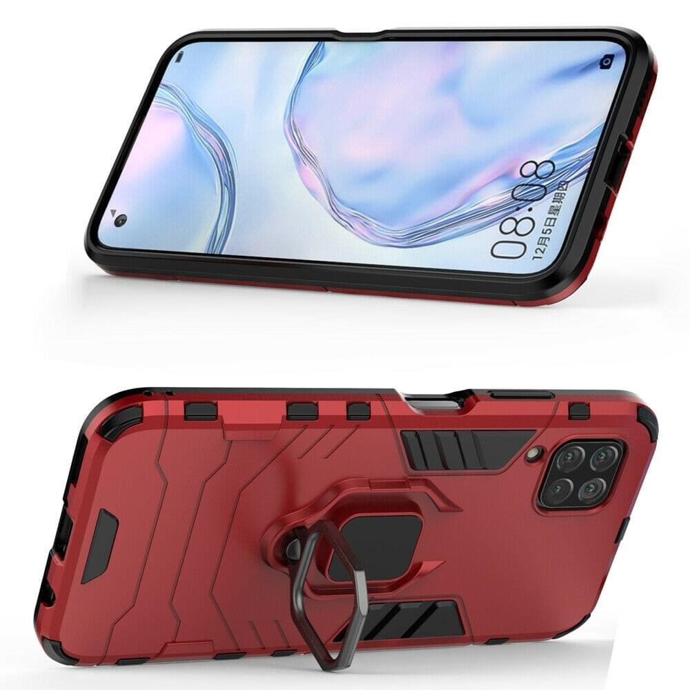 Huawei Nova 7i Armor Ring Case +3D Tempered Glass Protector - Image 4