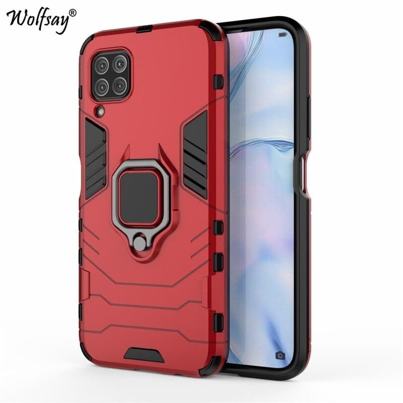 Huawei Nova 7i Armor Ring Case +3D Tempered Glass Protector - Image 8