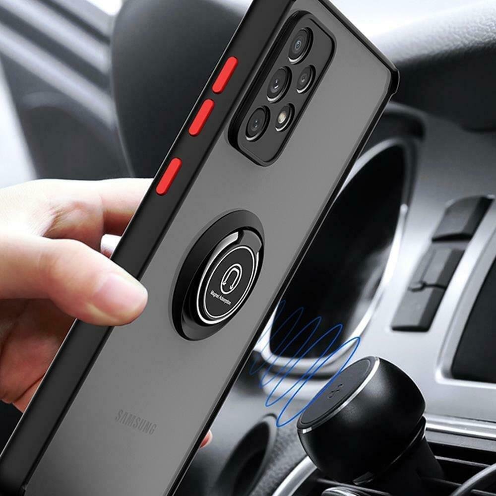 Samsung A72 Frosted Matte Case with Kickstand Feature + free 3D Glass Protector - Image 9