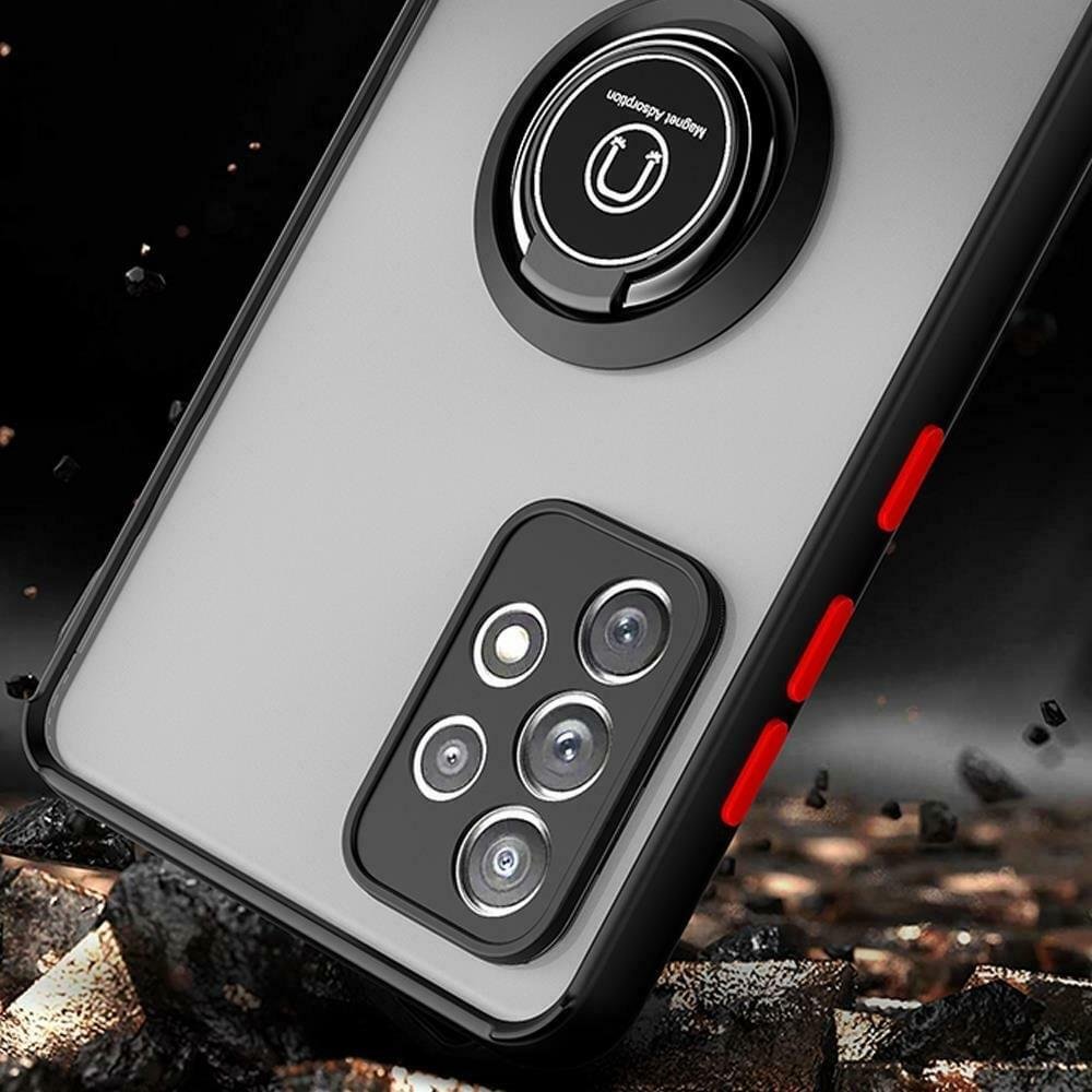 Samsung A72 Frosted Matte Case with Kickstand Feature + free 3D Glass Protector - Image 8