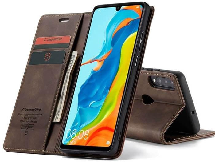 Huawei P30 Lite CaseMe Leather Flip Cover - Image 7