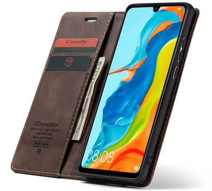 Huawei P30 Lite CaseMe Leather Flip Cover - Image 3