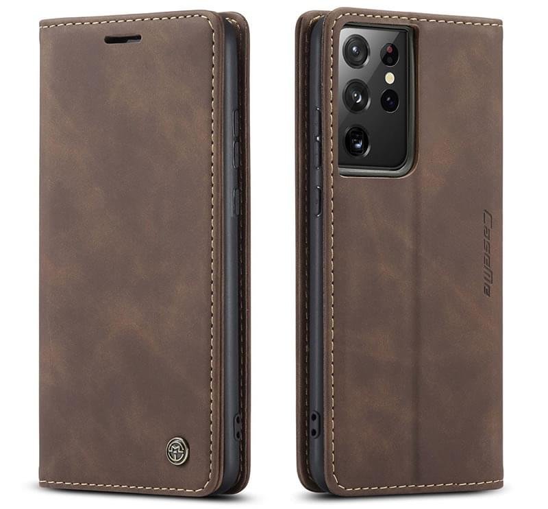 Samsung S21 Ultra CaseMe Leather Flip Cover - Image 11