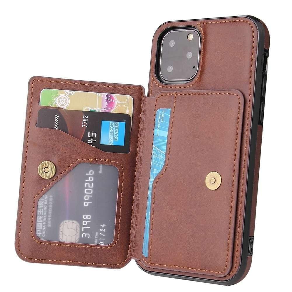 iPhone 12 Series Luxury Leather Wallet Back Cover Case - Image 16