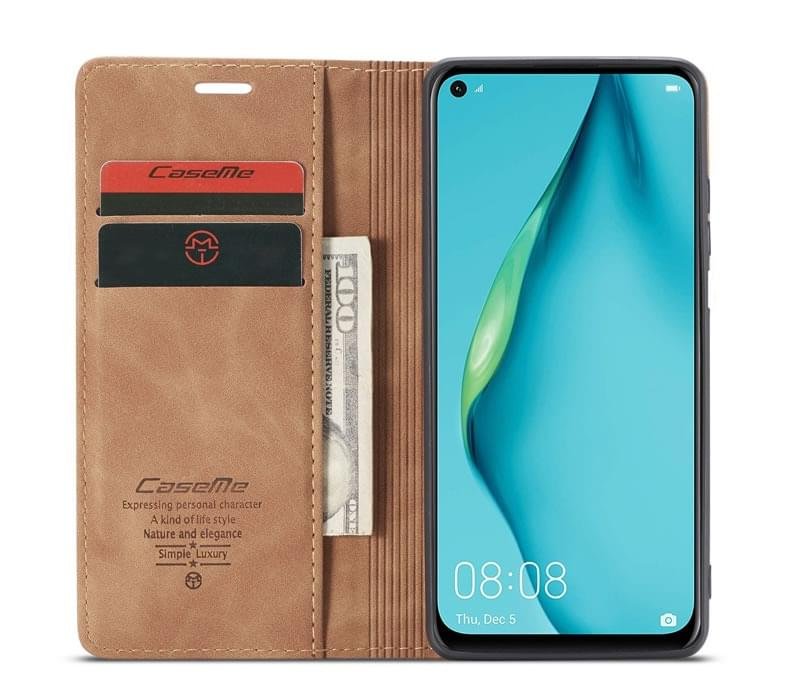 Huawei Nova 7i CaseMe Leather Flip Cover - Image 5