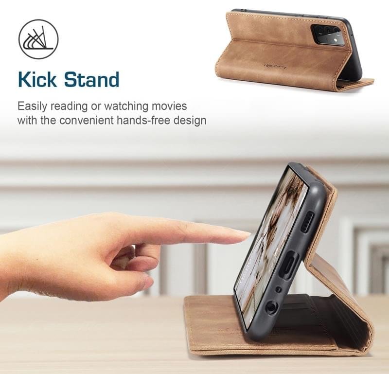 Samsung A72 CaseMe Leather Flip Cover - Image 12