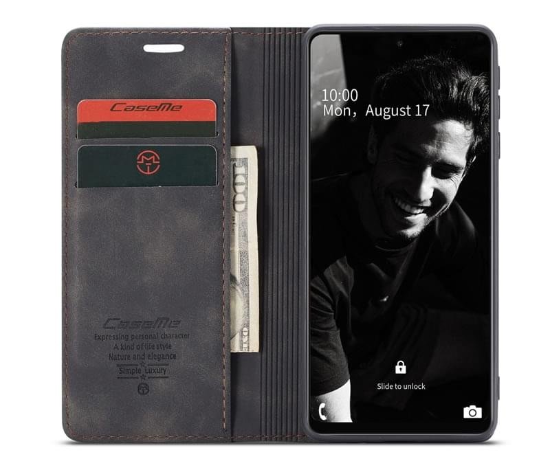 Samsung A72 CaseMe Leather Flip Cover - Image 10