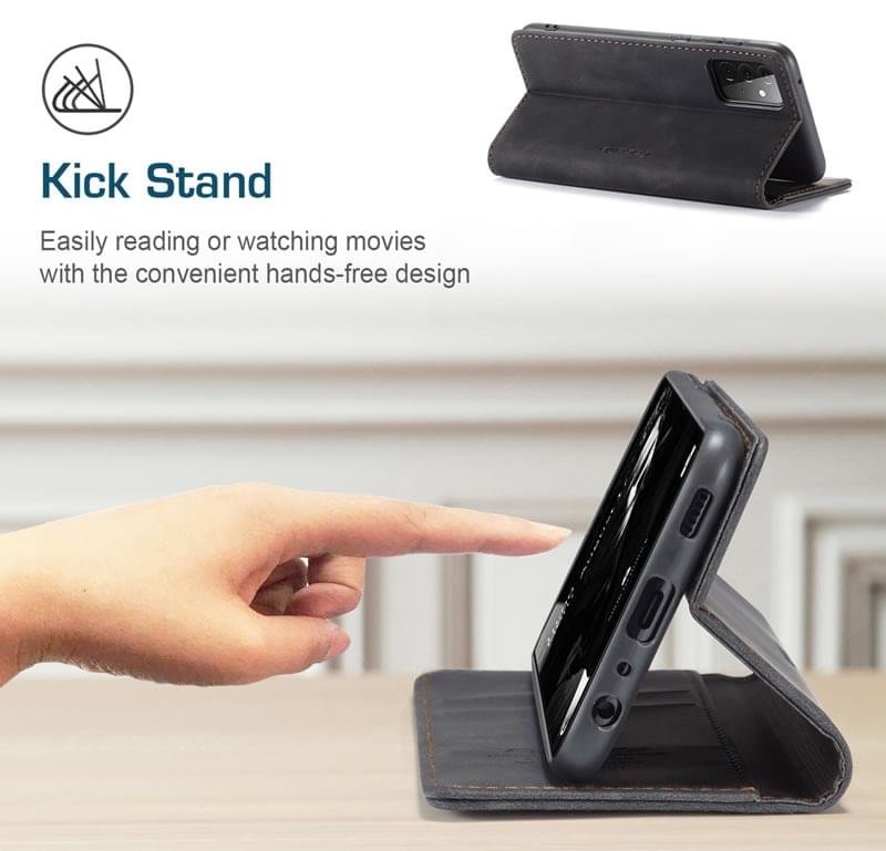 Samsung A72 CaseMe Leather Flip Cover - Image 7