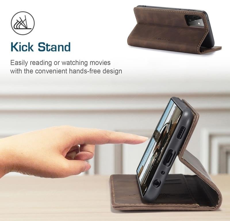 Samsung A72 CaseMe Leather Flip Cover - Image 17