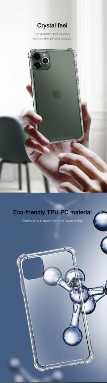 iPhone 11 Shockproof Antiburst CLEAR Case Cover with tempered glass - Image 6