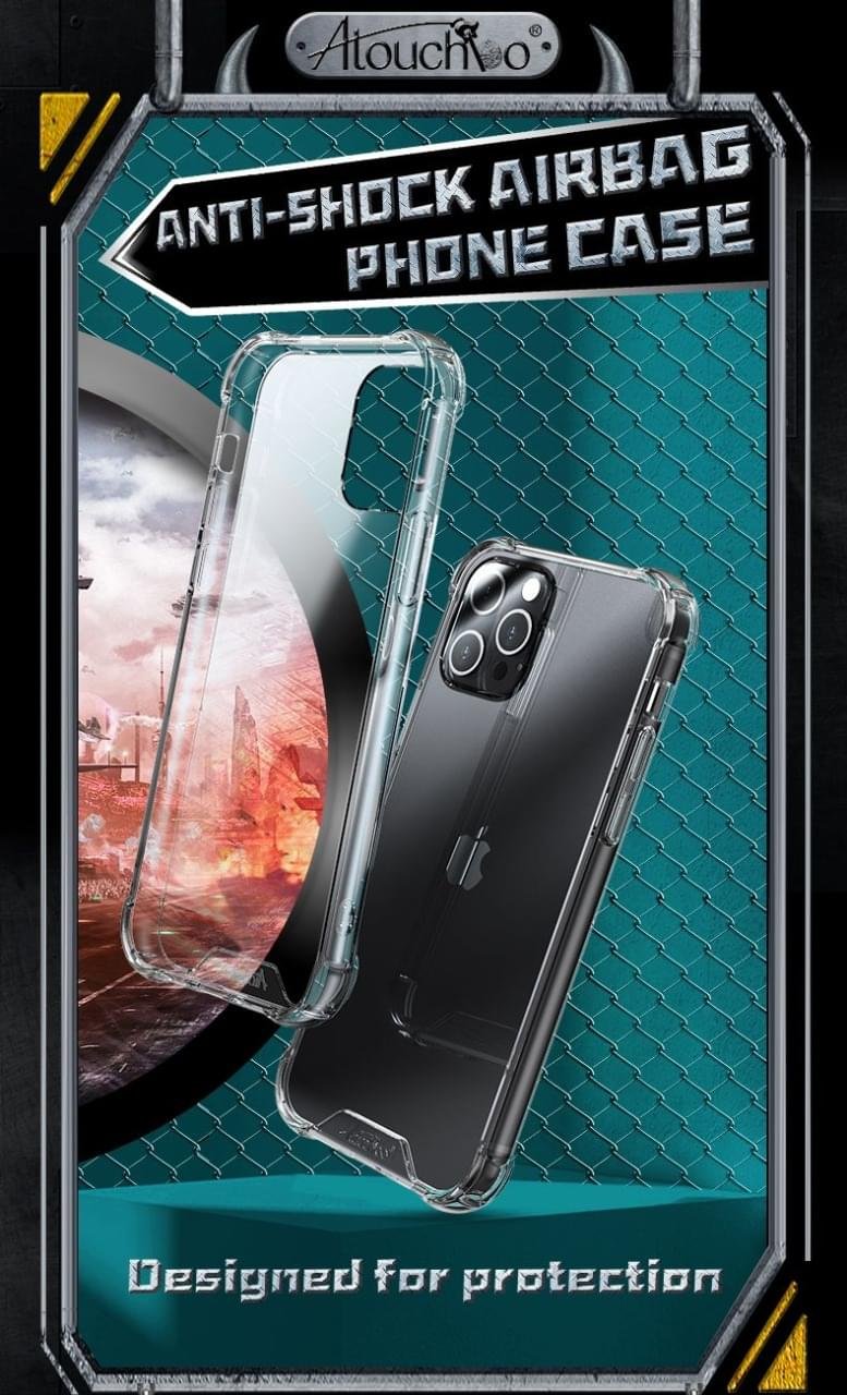 iPhone 11 Shockproof Antiburst CLEAR Case Cover with tempered glass - Image 10