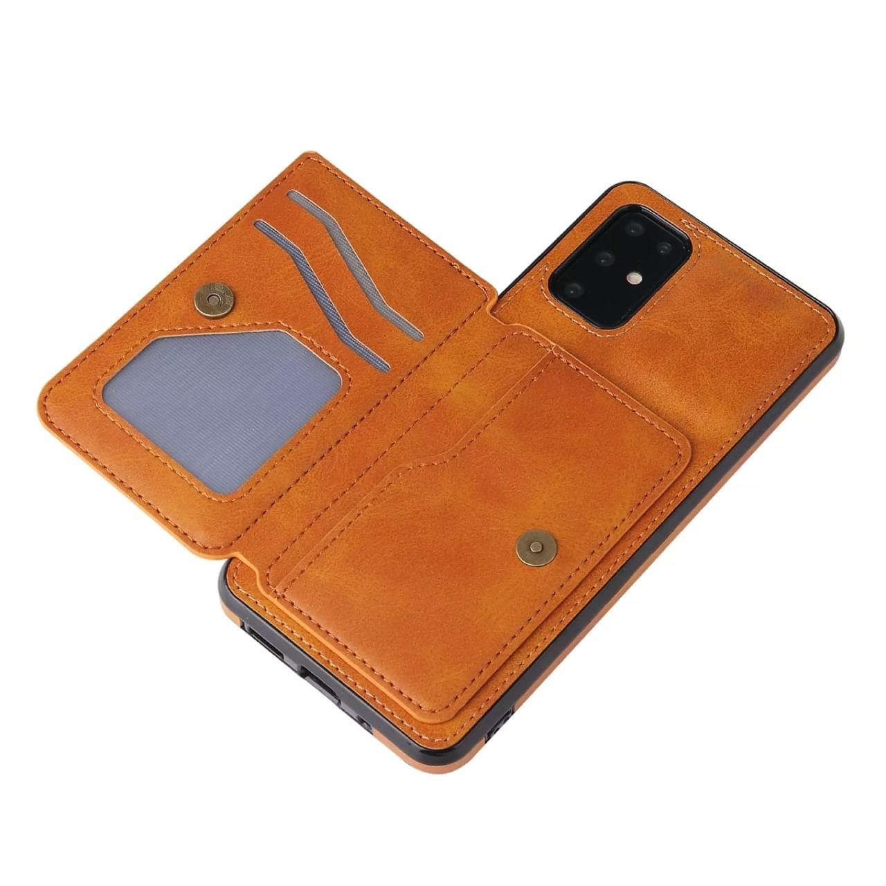 Samsung S21 Ultra Luxury Leather Wallet Back Cover Case - Image 9