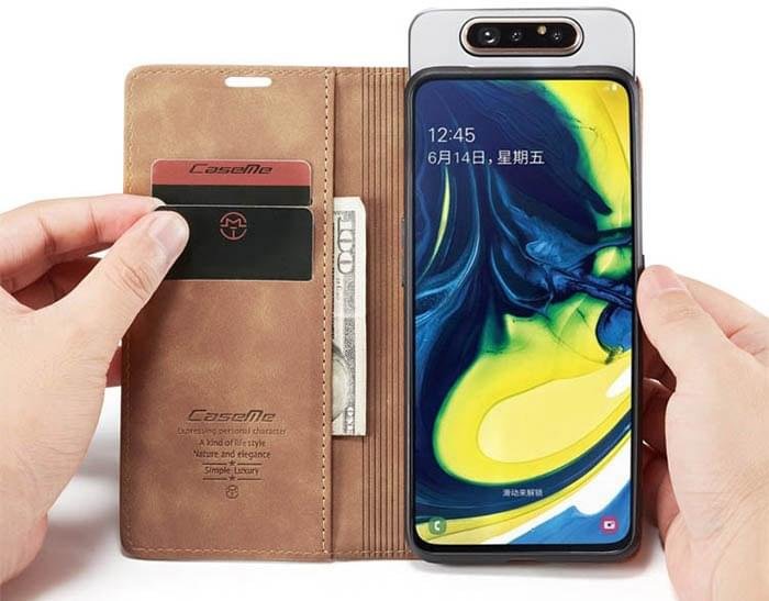 Samsung A80 CaseMe Leather Flip Cover - Image 15