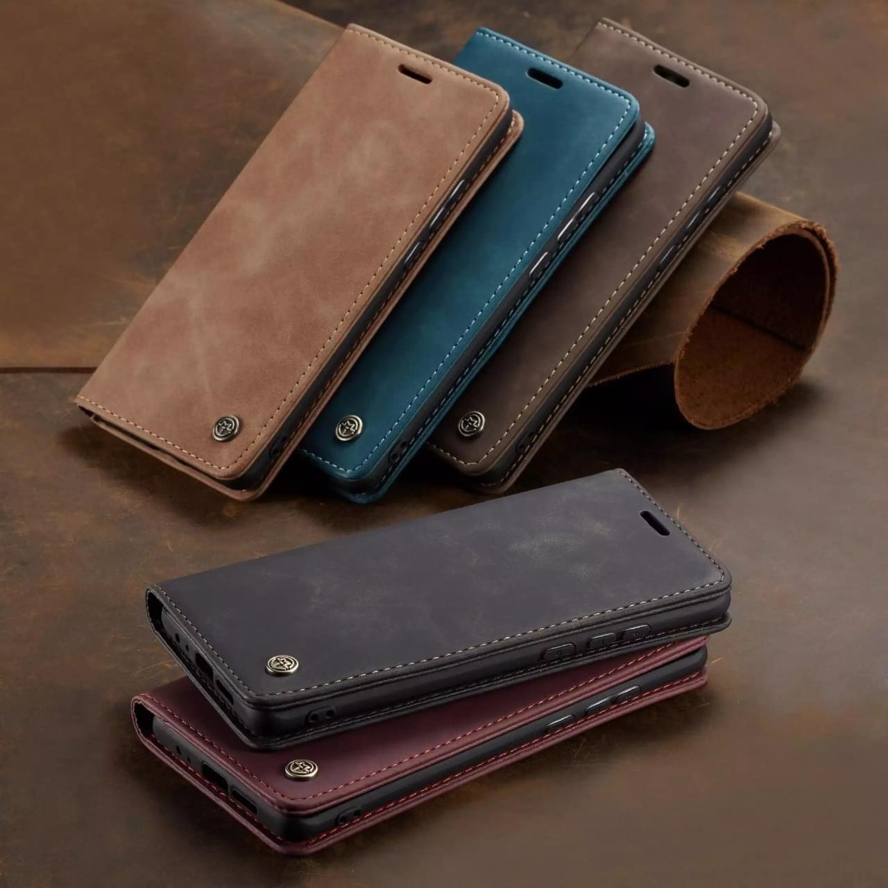 Samsung A80 CaseMe Leather Flip Cover - Image 19