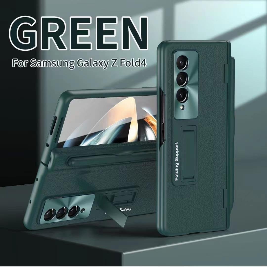 Luxury Premium Plating Hard Hinge ProtectionCase Cover with Capacitance S pen For Samsung Fold Series - Image 2