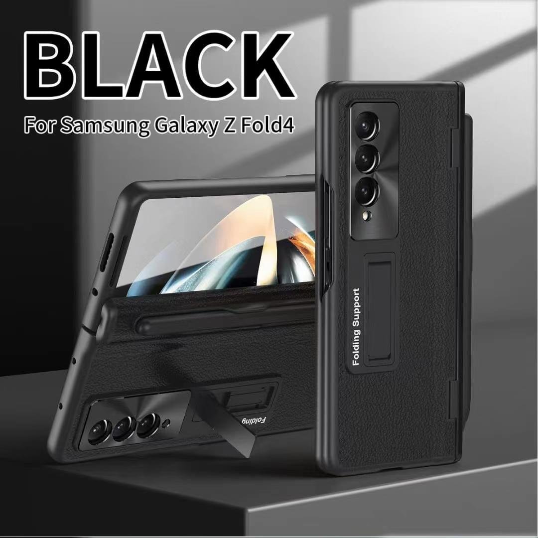 Luxury Premium Plating Hard Hinge ProtectionCase Cover with Capacitance S pen For Samsung Fold Series - Image 5