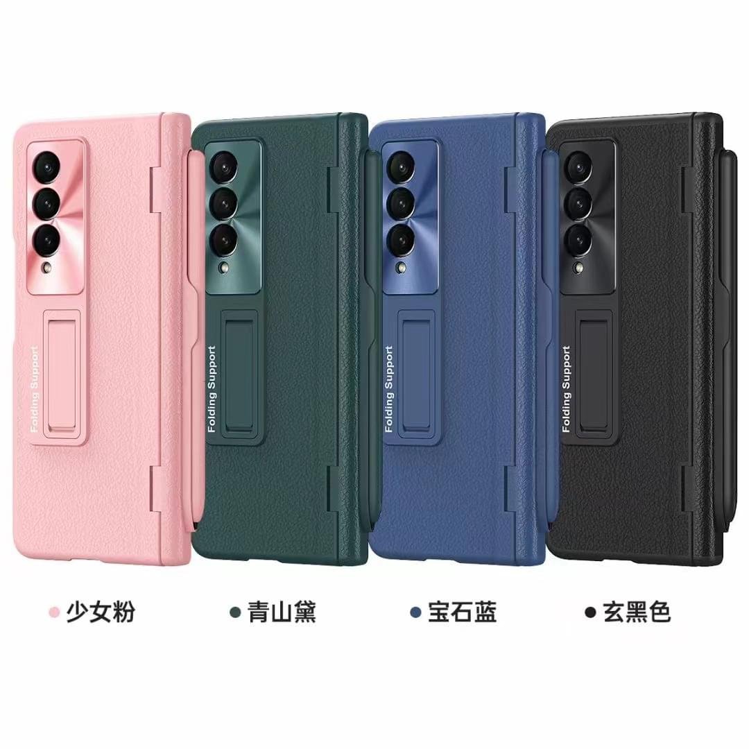 Luxury Premium Plating Hard Hinge ProtectionCase Cover with Capacitance S pen For Samsung Fold Series