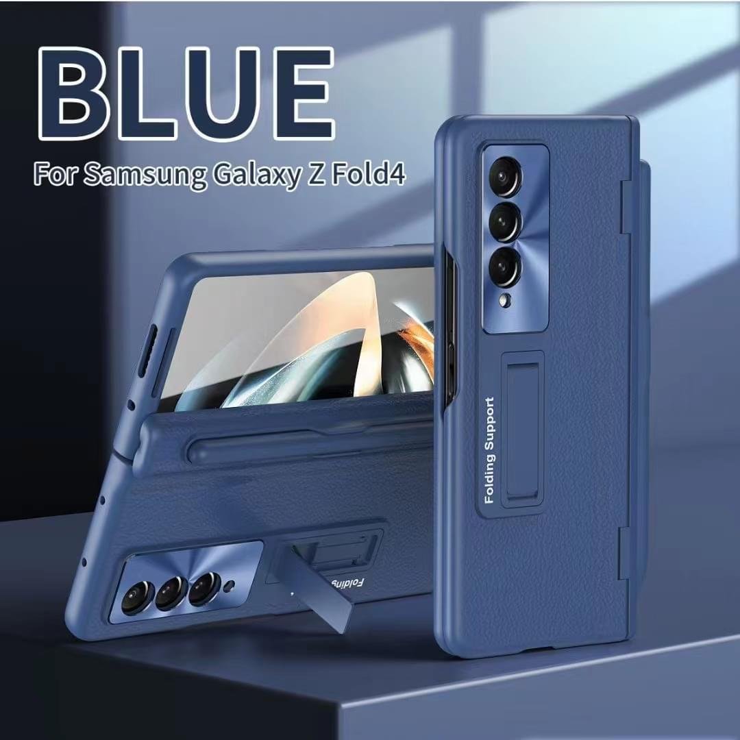 Luxury Premium Plating Hard Hinge ProtectionCase Cover with Capacitance S pen For Samsung Fold Series - Image 3