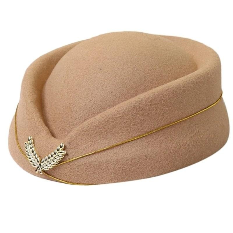 Luxury Premium Stewardess Beret Party Cosplay Formal Party Costume Hat - Image 2