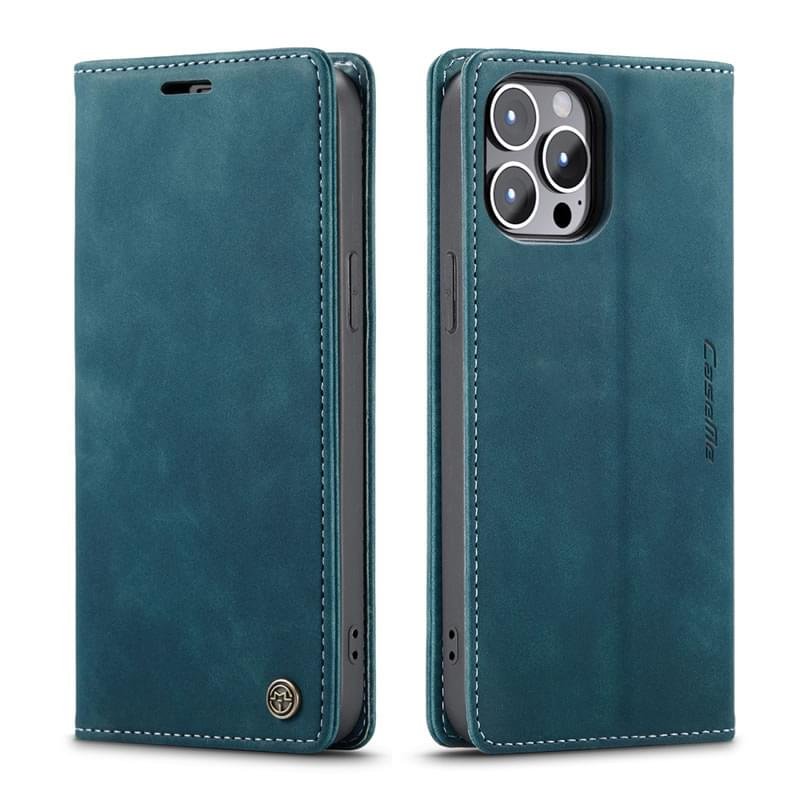 Luxury Premium Magnetic Caseme Retro Flip Wallet Leather Case Cover and 3D Glass Protector For iPhone Series - Image 7